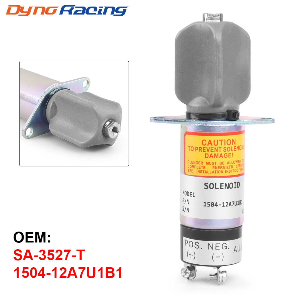 12V Shut-Off Solenoid Valve SA-3527-T 1504-12A7U1B1 for Woodward ...